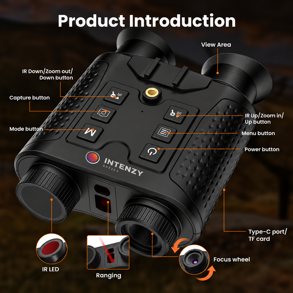 Intenzy V6 PRO — 4K Night Vision Binoculars