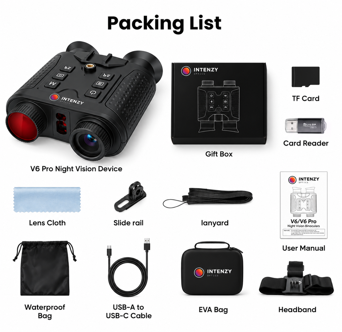 Intenzy V6 PRO — 4K Night Vision Binoculars