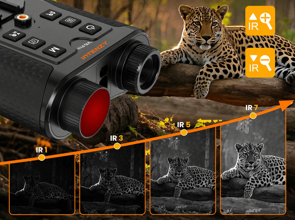 Intenzy V6 PRO seven adjustable infrared levels